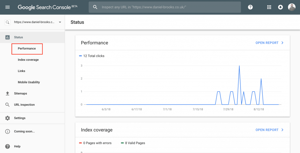 Google Search Console Step One