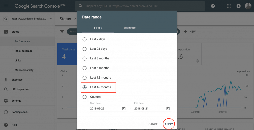 Google Search Console Step Three