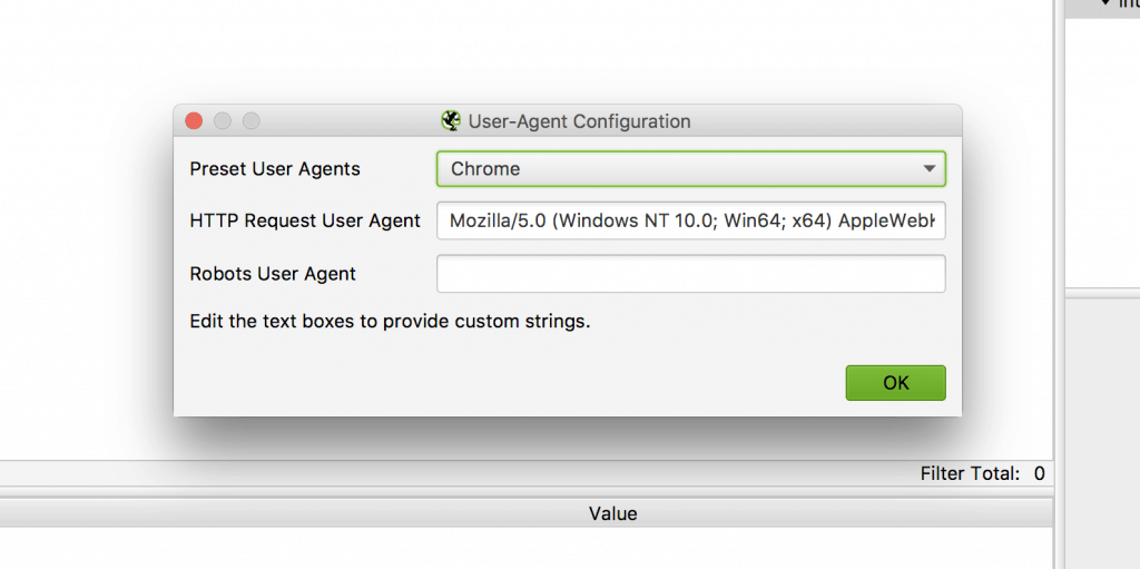 Setting The User Agent